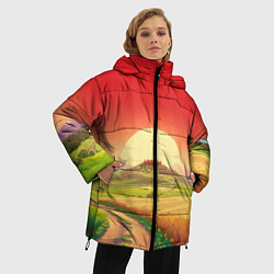 Куртка зимняя женская Дорога к солнцу, цвет: 3D-светло-серый — фото 2