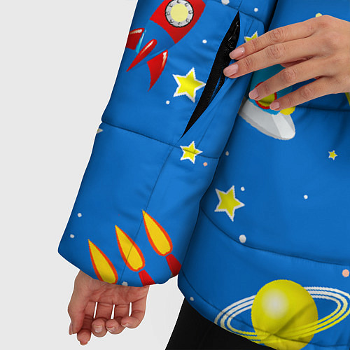 Женская зимняя куртка SPACE OBJECTS / 3D-Черный – фото 5
