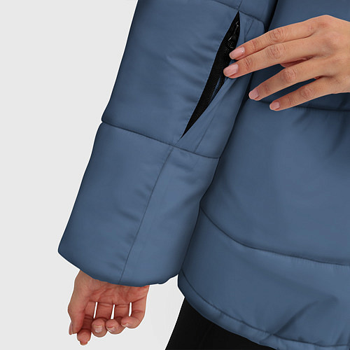 Женская зимняя куртка Gradient Dark Blue / 3D-Черный – фото 5