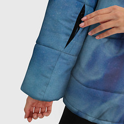 Куртка зимняя женская Неоновый дым - Голубой и розовый, цвет: 3D-черный — фото 2