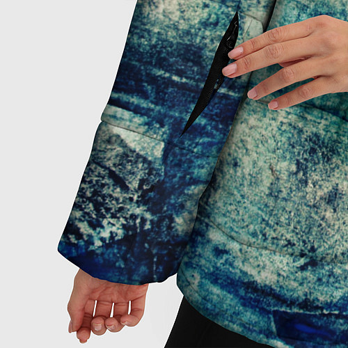 Женская зимняя куртка Прибрежная синева / 3D-Черный – фото 5