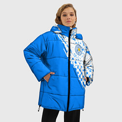 Куртка зимняя женская Leicester city Лестер Сити, цвет: 3D-светло-серый — фото 2