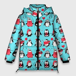 Куртка зимняя женская PENGUINS ON THE POSITIVE, цвет: 3D-черный