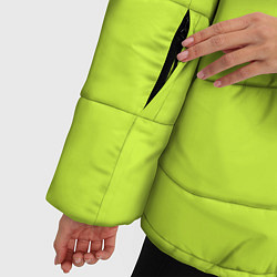 Куртка зимняя женская Зеленый неон из фильма Барби, цвет: 3D-черный — фото 2