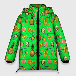 Куртка зимняя женская FAVORITE EXOTIC FRUITS, цвет: 3D-черный