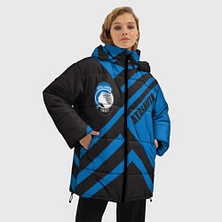 Куртка зимняя женская Фанат клуба Аталанта, цвет: 3D-черный — фото 2