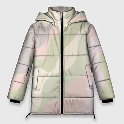 Куртка зимняя женская Произвольные цветные полосы colored stripes, цвет: 3D-светло-серый
