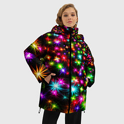 Куртка зимняя женская COLORFUL COLOR STARFALL, цвет: 3D-красный — фото 2