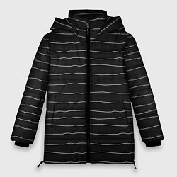 Куртка зимняя женская Карбон с линиями, цвет: 3D-черный