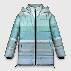 Куртка зимняя женская Морские линии, цвет: 3D-светло-серый