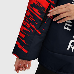 Куртка зимняя женская Five Finger Death Punch - краска, цвет: 3D-черный — фото 2