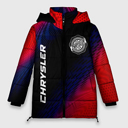 Куртка зимняя женская Chrysler красный карбон, цвет: 3D-черный