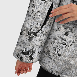 Куртка зимняя женская Светло серый абстрактный, цвет: 3D-светло-серый — фото 2