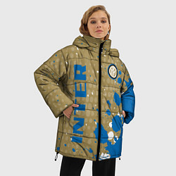 Куртка зимняя женская Inter Краска, цвет: 3D-светло-серый — фото 2