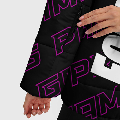Женская зимняя куртка Fortnite pro gaming: по-вертикали / 3D-Черный – фото 5