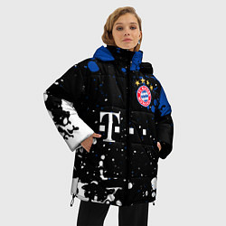 Куртка зимняя женская Bayern munchen Краска, цвет: 3D-светло-серый — фото 2