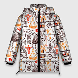 Куртка зимняя женская Native American items, цвет: 3D-черный