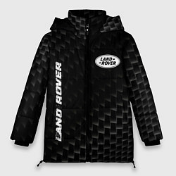 Куртка зимняя женская Land Rover карбоновый фон, цвет: 3D-черный
