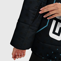 Куртка зимняя женская Geely Абстракция, цвет: 3D-черный — фото 2