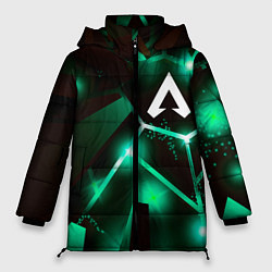 Куртка зимняя женская Apex Legends разлом плит, цвет: 3D-черный