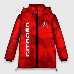 Куртка зимняя женская Citroёn - logo, цвет: 3D-красный