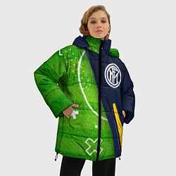 Куртка зимняя женская Inter football field, цвет: 3D-черный — фото 2