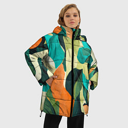 Куртка зимняя женская Multicoloured camouflage, цвет: 3D-черный — фото 2