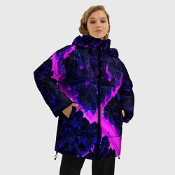 Куртка зимняя женская Спящий город, цвет: 3D-красный — фото 2