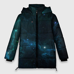 Куртка зимняя женская Космическая туча, цвет: 3D-черный