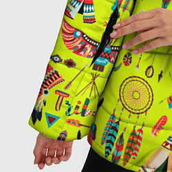 Куртка зимняя женская National indian items, цвет: 3D-черный — фото 2