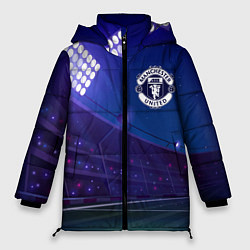 Куртка зимняя женская Manchester United ночное поле, цвет: 3D-черный