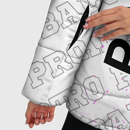 Женская зимняя куртка PSG pro football: по-вертикали / 3D-Черный – фото 5