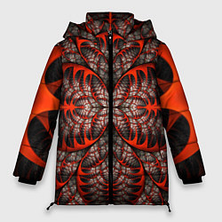 Куртка зимняя женская Готический узор, цвет: 3D-светло-серый