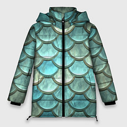 Куртка зимняя женская Рыбья чешуя, цвет: 3D-светло-серый