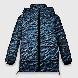 Куртка зимняя женская Текстура мятой бумаги, цвет: 3D-светло-серый