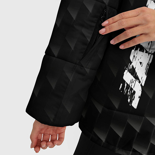 Женская зимняя куртка Jaguar карбоновый фон / 3D-Черный – фото 5