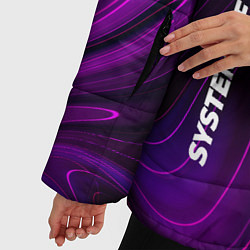 Куртка зимняя женская System of a Down violet plasma, цвет: 3D-черный — фото 2
