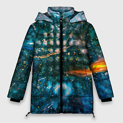 Куртка зимняя женская Тени города и краски, цвет: 3D-светло-серый