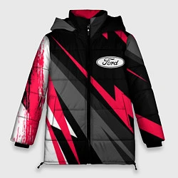 Куртка зимняя женская Ford fast lines, цвет: 3D-черный