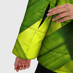 Куртка зимняя женская Узор из натуральной травы, цвет: 3D-черный — фото 2