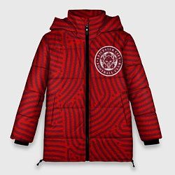 Куртка зимняя женская Leicester City отпечатки, цвет: 3D-красный