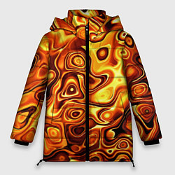 Куртка зимняя женская Авангардный красочный паттерн, цвет: 3D-красный