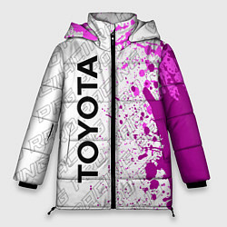 Куртка зимняя женская Toyota pro racing: по-вертикали, цвет: 3D-черный