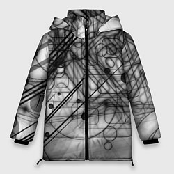 Женская зимняя куртка Геометрические фигуры графика