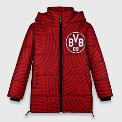 Куртка зимняя женская Borussia отпечатки, цвет: 3D-красный