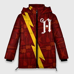 Куртка зимняя женская Architects гитары и молния, цвет: 3D-черный