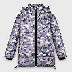 Женская зимняя куртка Камуфляж ACUpat серый пиксель