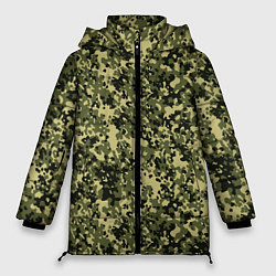 Куртка зимняя женская Камуфляж Flecktarn Jeitai, цвет: 3D-красный