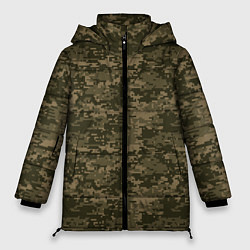 Куртка зимняя женская Камуфляж AOR-1 мелкий, цвет: 3D-светло-серый