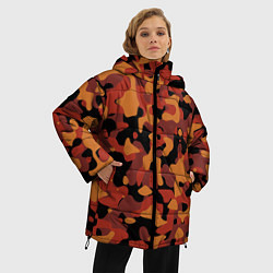 Куртка зимняя женская Камуфляж Common Orange, цвет: 3D-черный — фото 2